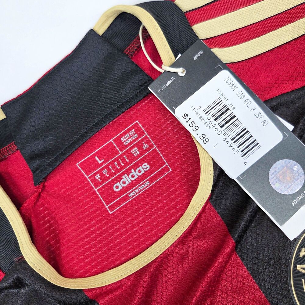 Adidas Atlanta United FC 23/24 Home Authentic Soccer Jersey IC3001 Sz L - Picture 3 of 8